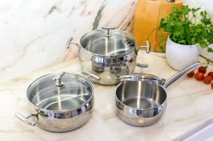 Hrnec Yumi se skleněnou poklicí 2,4 l