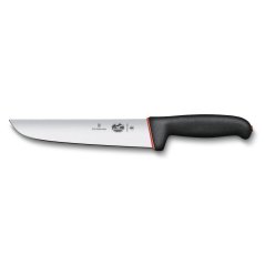 Nůž Dual Grip, slaughter knife, 20cm, straight, black/red