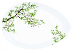 Porcelánový servírovací talíř Natura velký