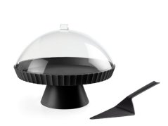 Podnos na dort s poklopem a lopatkou Agora Carbon Black