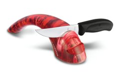 Brousek s keramickými kolečky červený