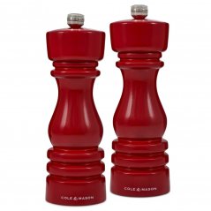 London Red Gloss, Precision+, Mlýnek na sůl & Mlýnek na pepř, 180 mm, GS