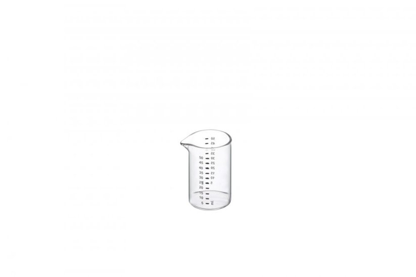 Mini odměrka z borosilikátového skla, 50 ml