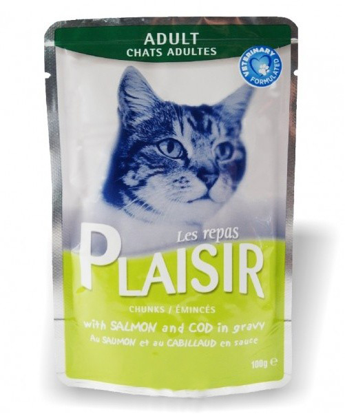 Plaisir Cat kapsička losos + treska 100g