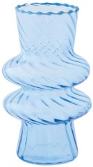 Váza z borosilikátového skla Twist & Match Blue