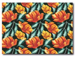 Plastové prostírání Orange Flowers