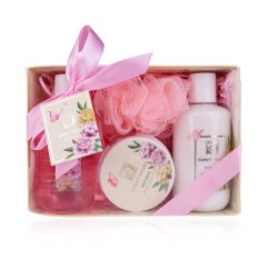 SET koupelový SWEET PEONY v dárkové krabičce s tělovým máslem SALSA