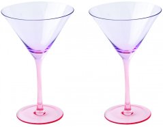Sada dvou koktejlových skleniček Rainbow Violet Red