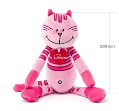 Kočka ROSALIE střední - růžová (38 cm) NOVINKA LUMPIN