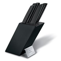 Blok s barevnými noži 6 ks, Swiss Modern,černý
