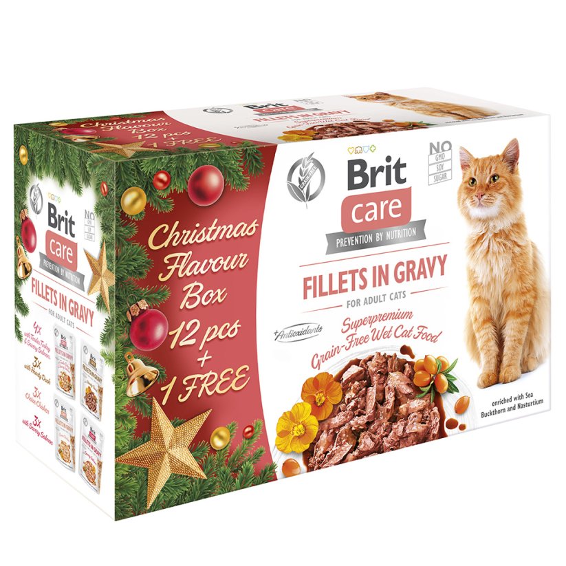 Brit Care Cat Christmas multipack 12+1 ZDARMA