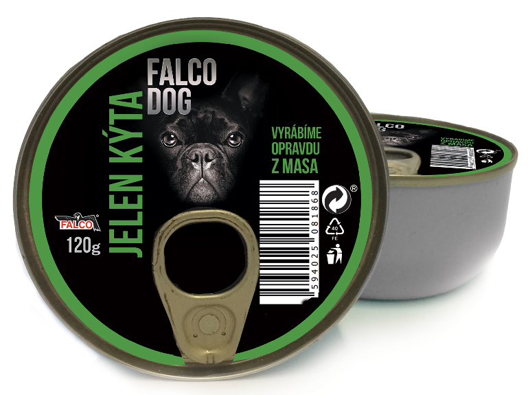 FALCO DOG masová konzerva jelení kýta 120g