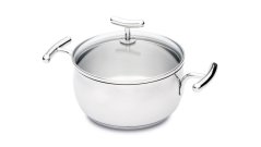 Kastrol Yumi se skleněnou poklicí 4,6 l