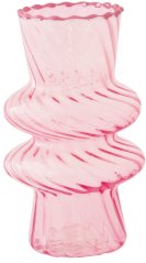 Váza z borosilikátového skla Twist & Match Aquamarine-Pink
