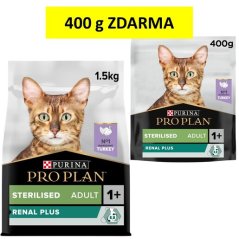 Pro Plan Cat Adult Sterilised Renal Plus krůta 1,5 kg + 400g Zdarma